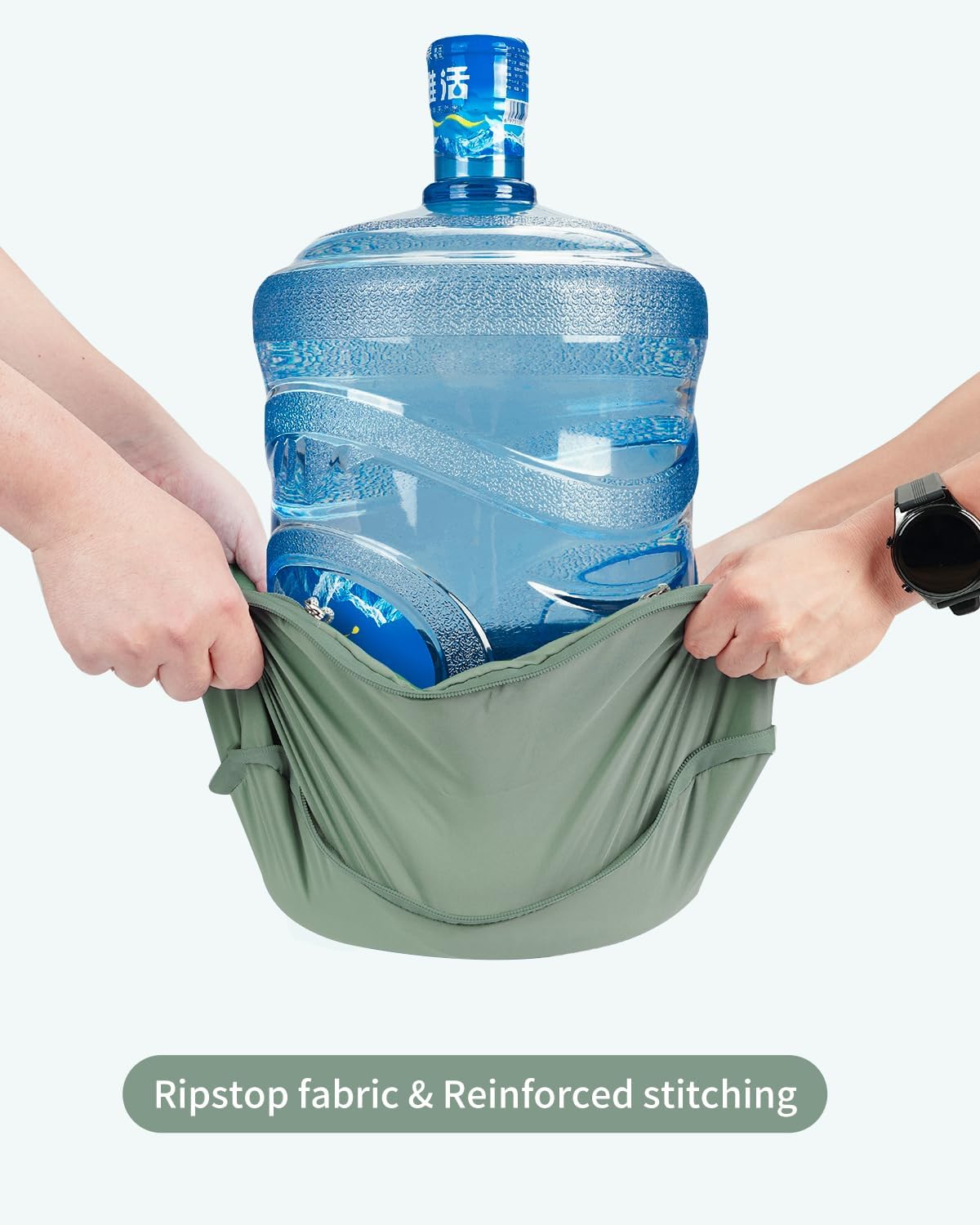 ECOHUB 5 Set Compression Packing Cubes for Suitcases Organiser Bags Set Travel Essentials with Shoe Bags for Travel Tear-resistant Travel Accessories with ID Tag Expandable Packing Bags(Green) - Image 2