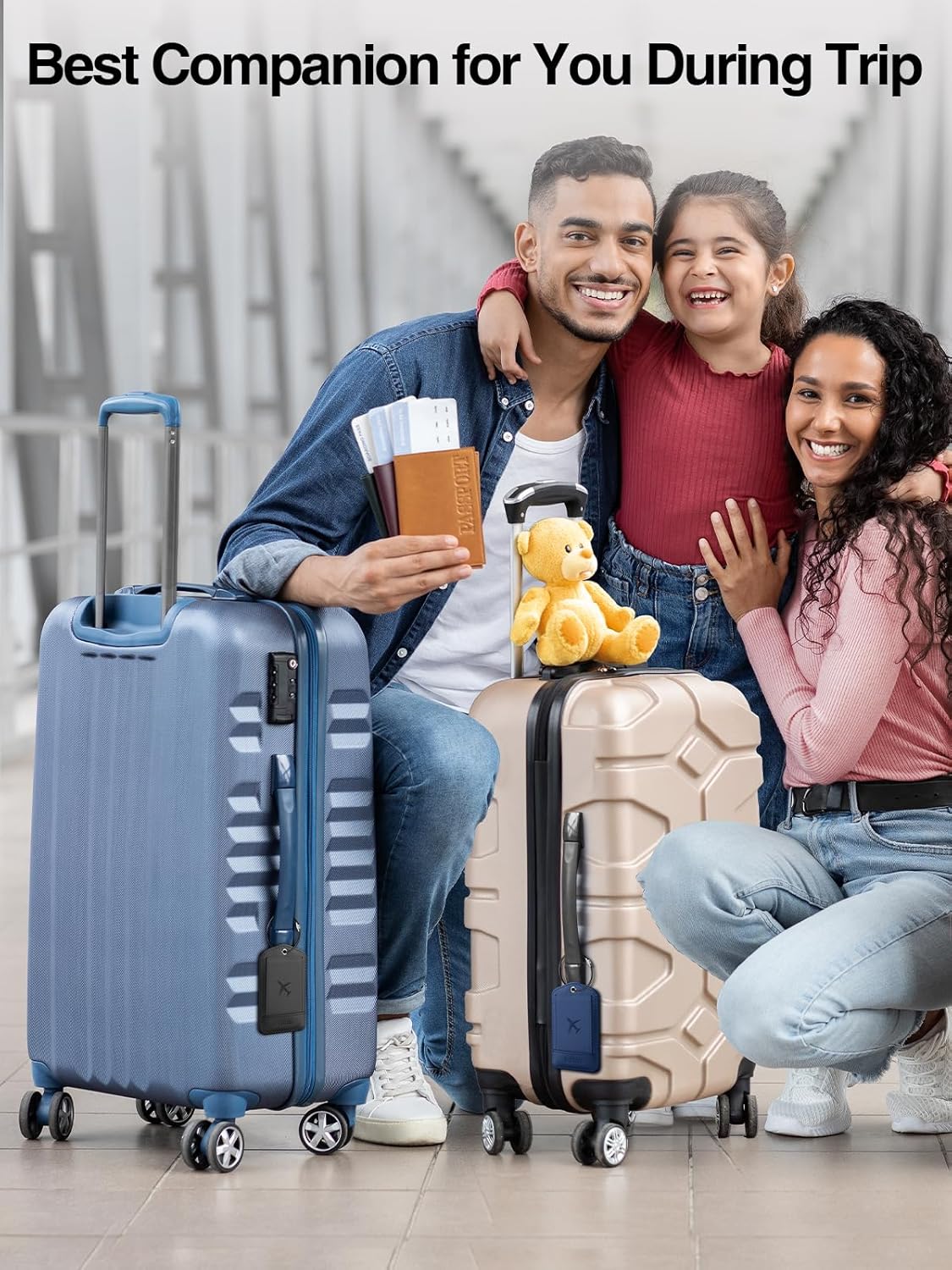 Smart Luggage Tag with Apple Find My, Premium Leather Luggage Tags for Suitcase, Travel Bags, Backpacks, Anti-Lost Suitcase Tag Tracker for Travel with Privacy Name Card, Rechargeable - Image 7